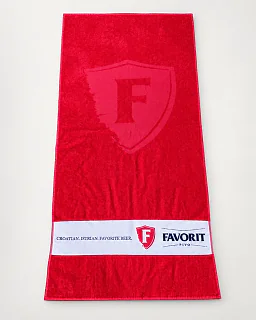 Crveni promotivni ručnik